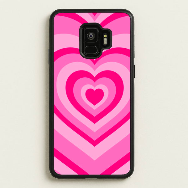 Pink - Colourful Hearts - Christmas Phone Case for Galaxy S9