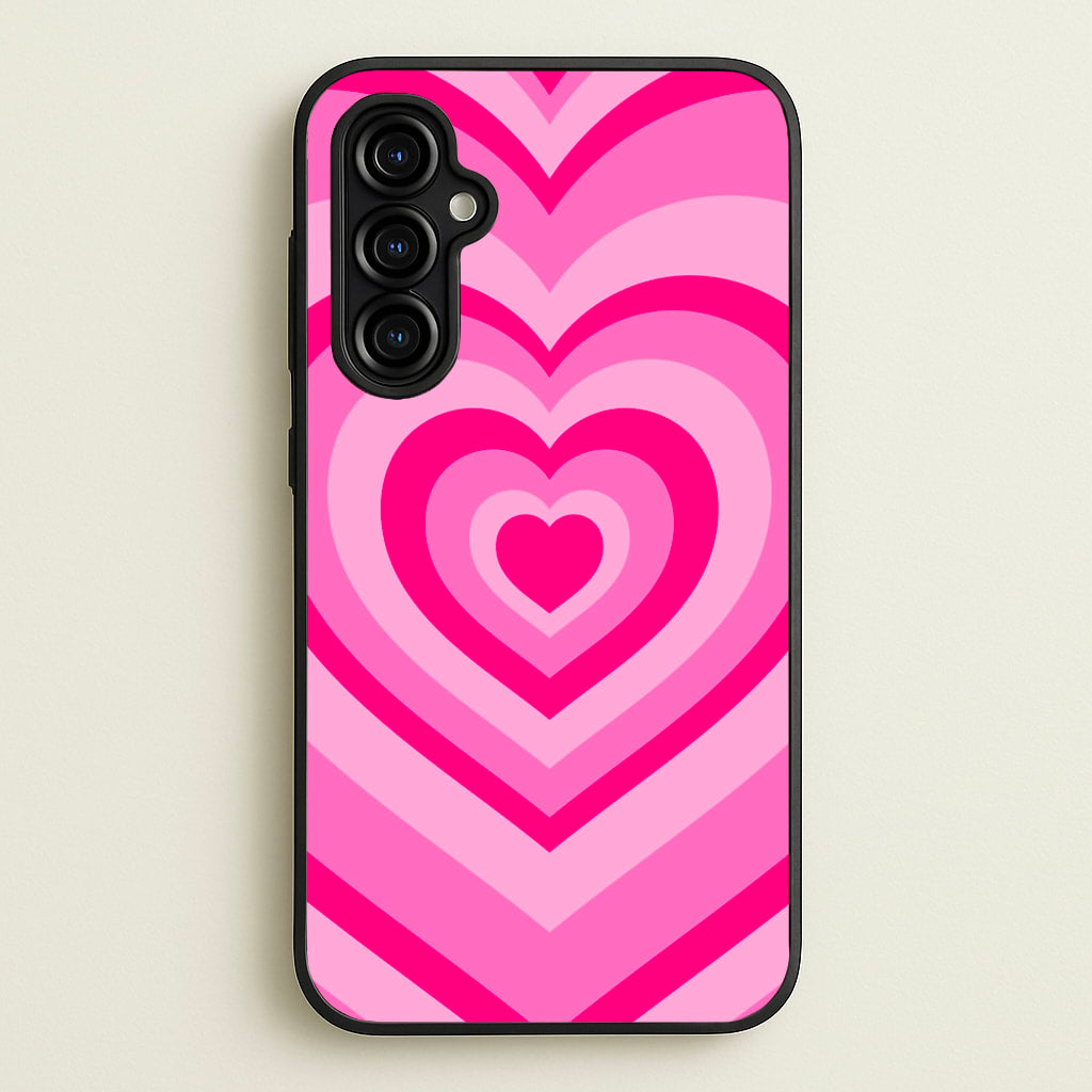 Pink - Colourful Hearts - Christmas Phone Case for Galaxy A54