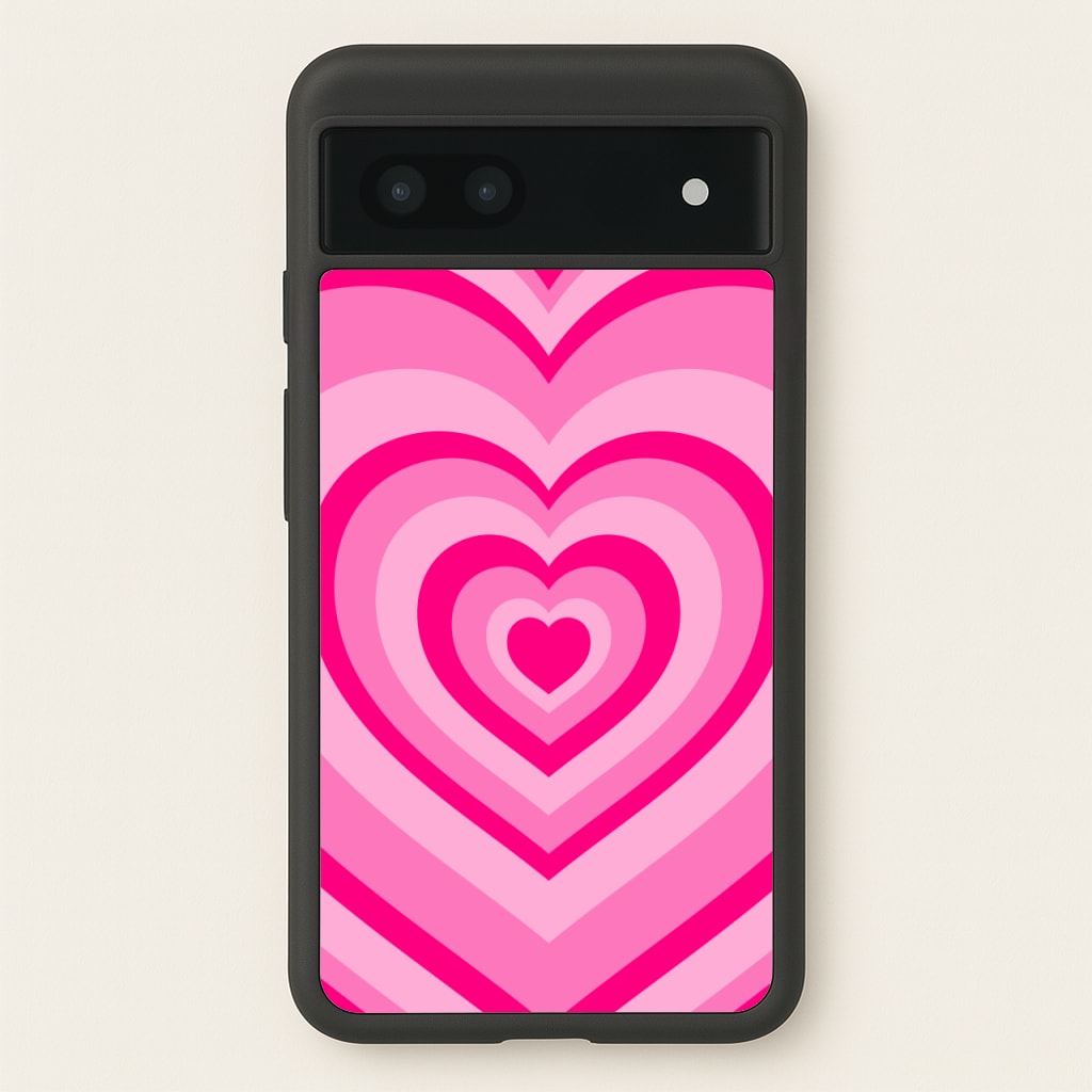 Pink - Colourful Hearts - Christmas Phone Case for Google Pixel 7a