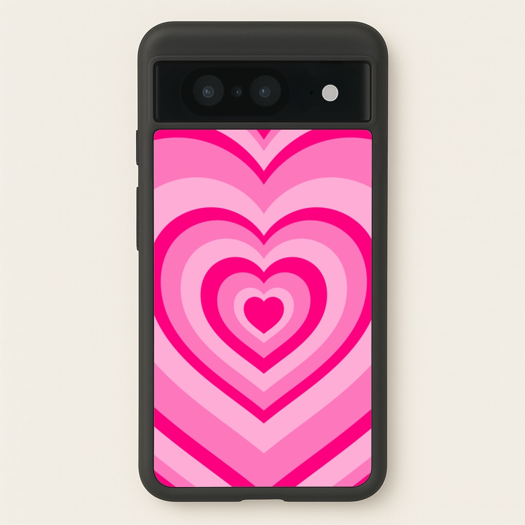 Pink - Colourful Hearts - Christmas Phone Case for Google Pixel 8