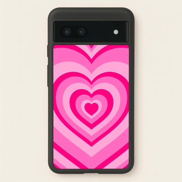 Pink - Colourful Hearts - Christmas Phone Case for Google Pixel 6a