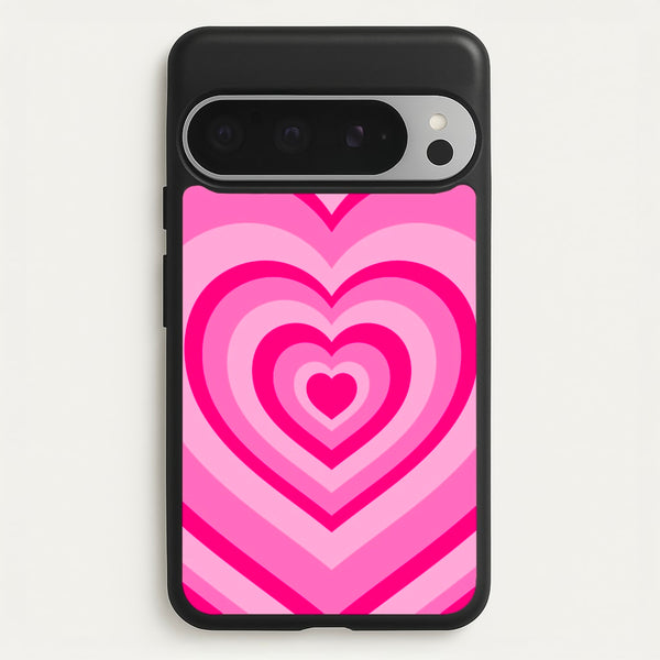 Pink - Colourful Hearts - Christmas Phone Case for Google Pixel 9 Pro XL