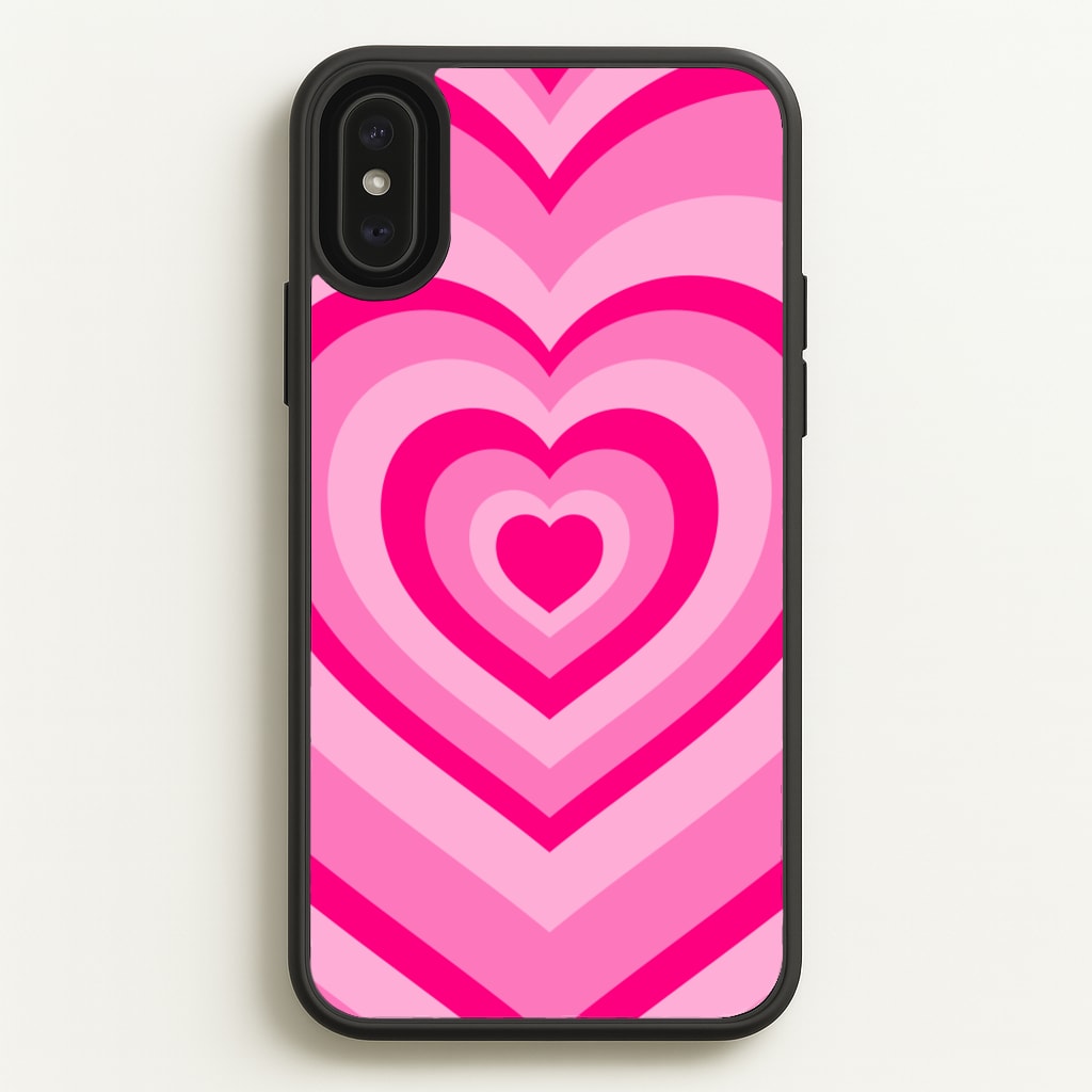 Pink - Colourful Hearts - Christmas Phone Case for iPhone XS Max