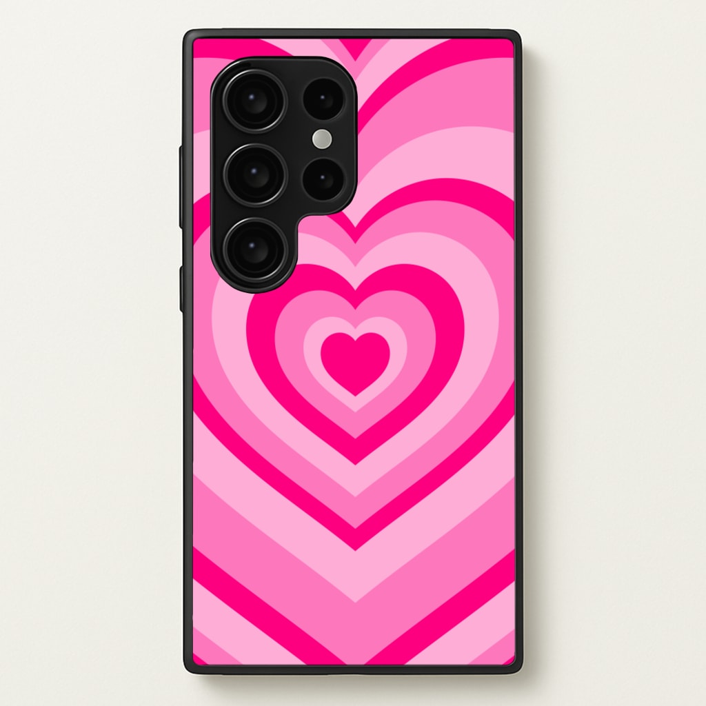 Pink - Colourful Hearts - Christmas Phone Case for Galaxy S24 Ultra