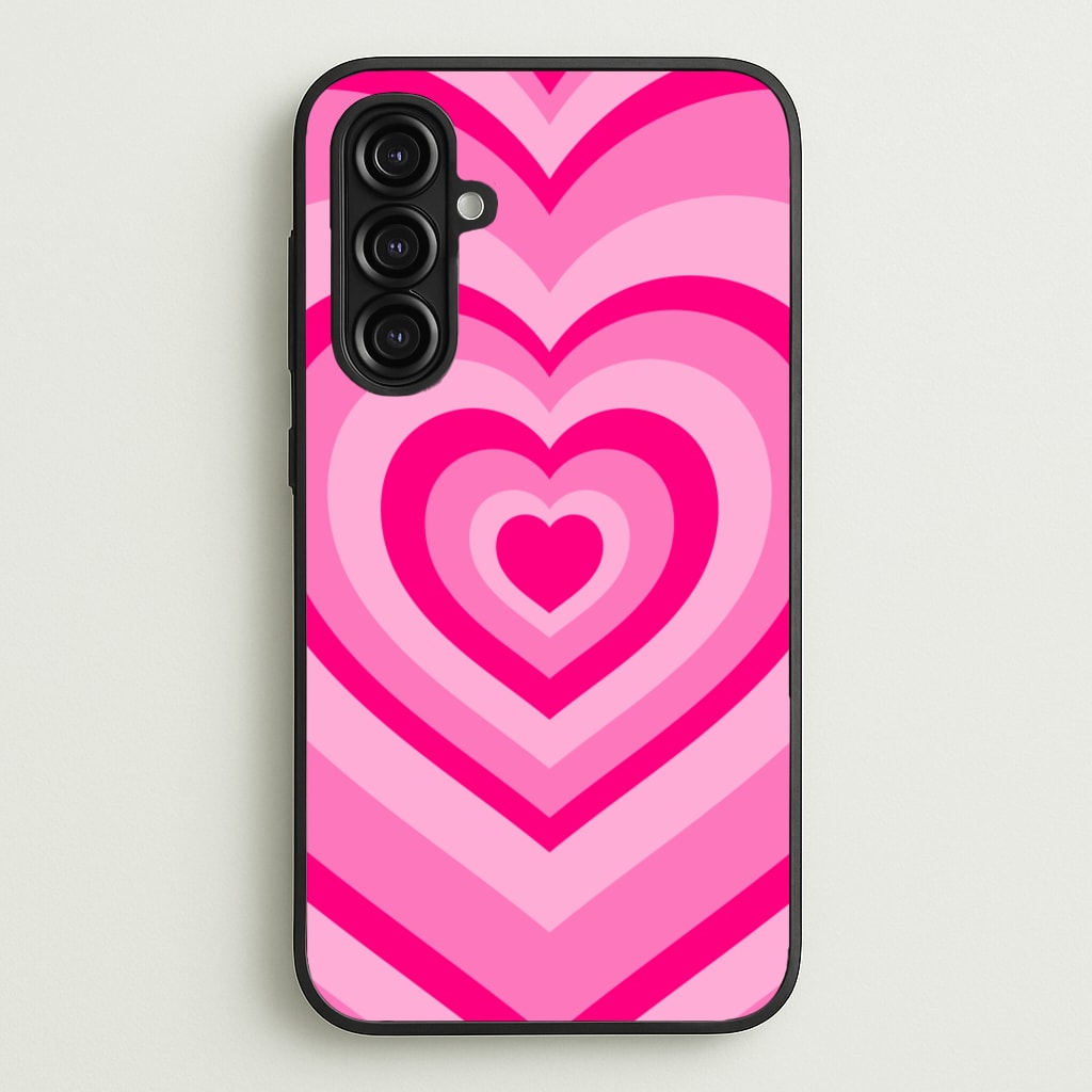 Pink - Colourful Hearts - Christmas Phone Case for Galaxy A16