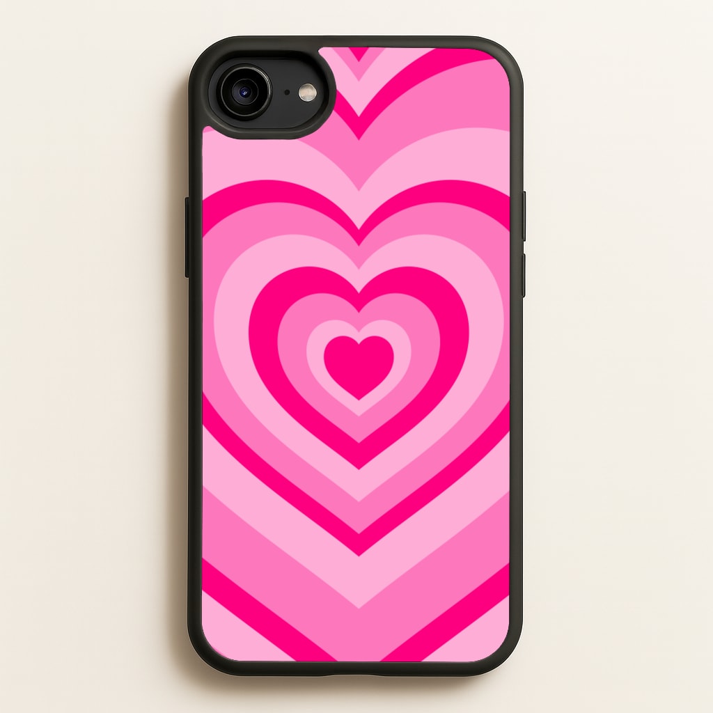 Pink - Colourful Hearts - Christmas Phone Case for iPhone 6 / 7 / 8 / SE