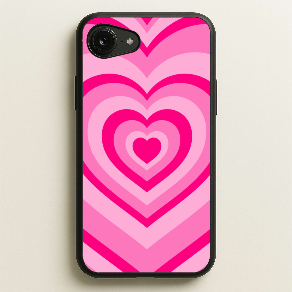 Pink - Colourful Hearts - Christmas Phone Case for iPhone 16e