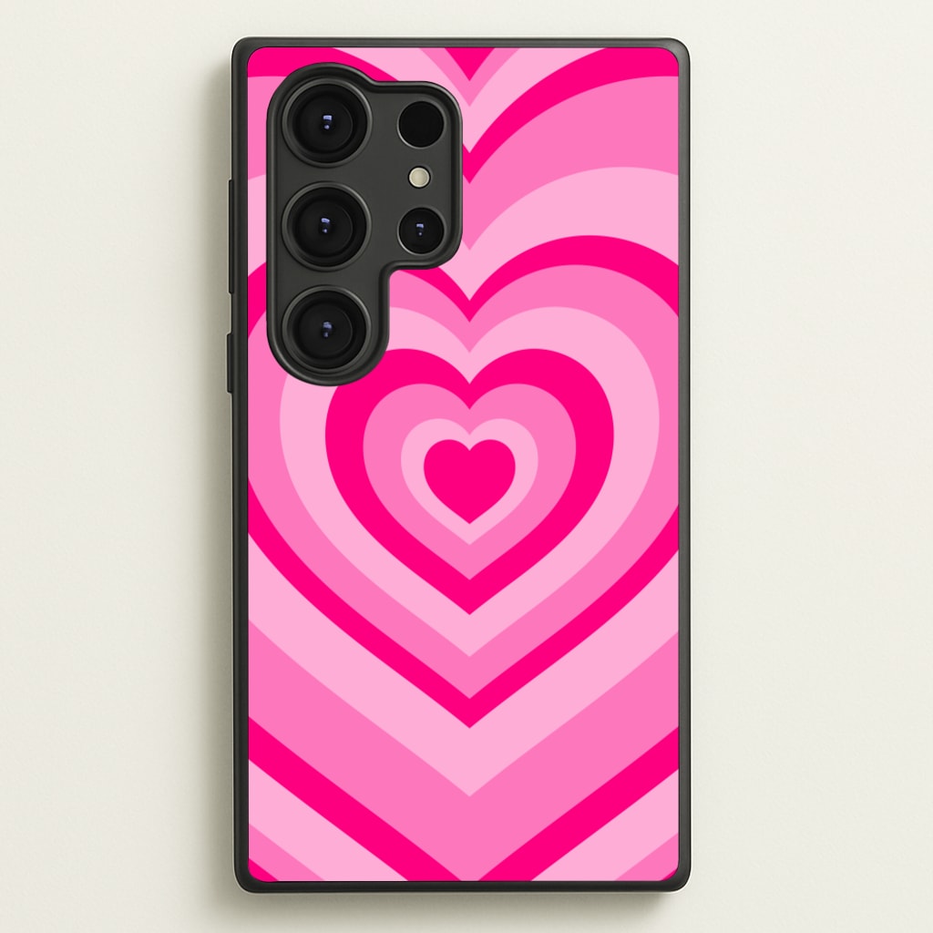 Pink - Colourful Hearts - Christmas Phone Case for Galaxy S25 Ultra