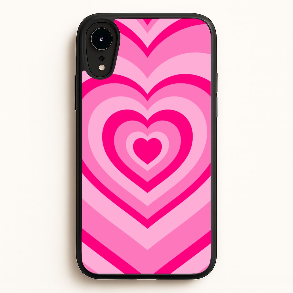 Pink - Colourful Hearts - Christmas Phone Case for iPhone XR