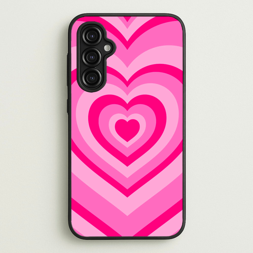 Pink - Colourful Hearts - Christmas Phone Case for Galaxy A14