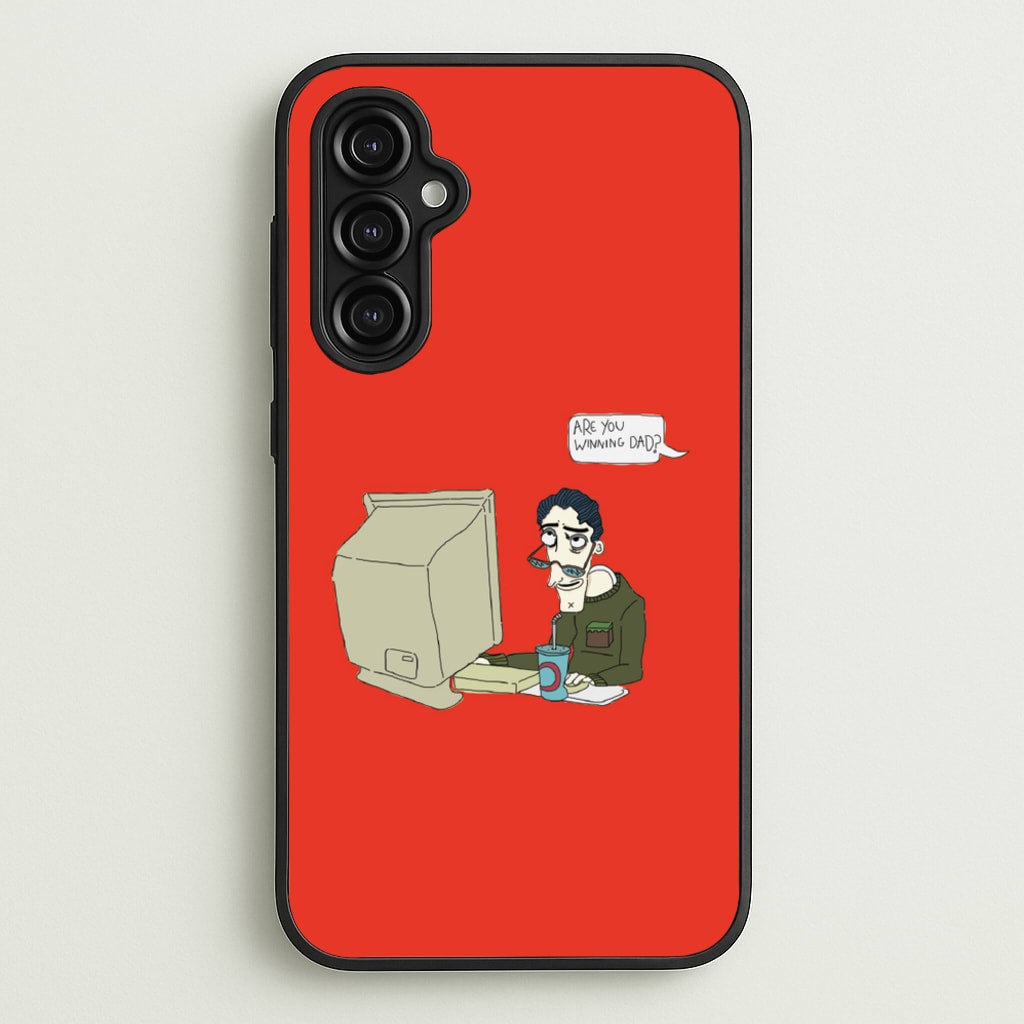 Are You Winning Dad - Halloween Phone Case for Galaxy A14