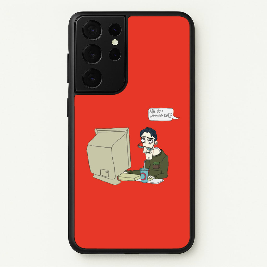 Are You Winning Dad - Halloween Phone Case for Galaxy S21 Ultra