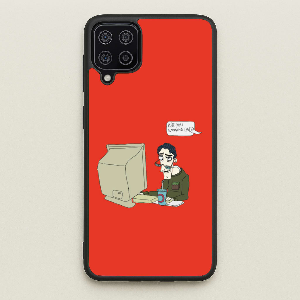 Are You Winning Dad - Halloween Phone Case for Galaxy A12