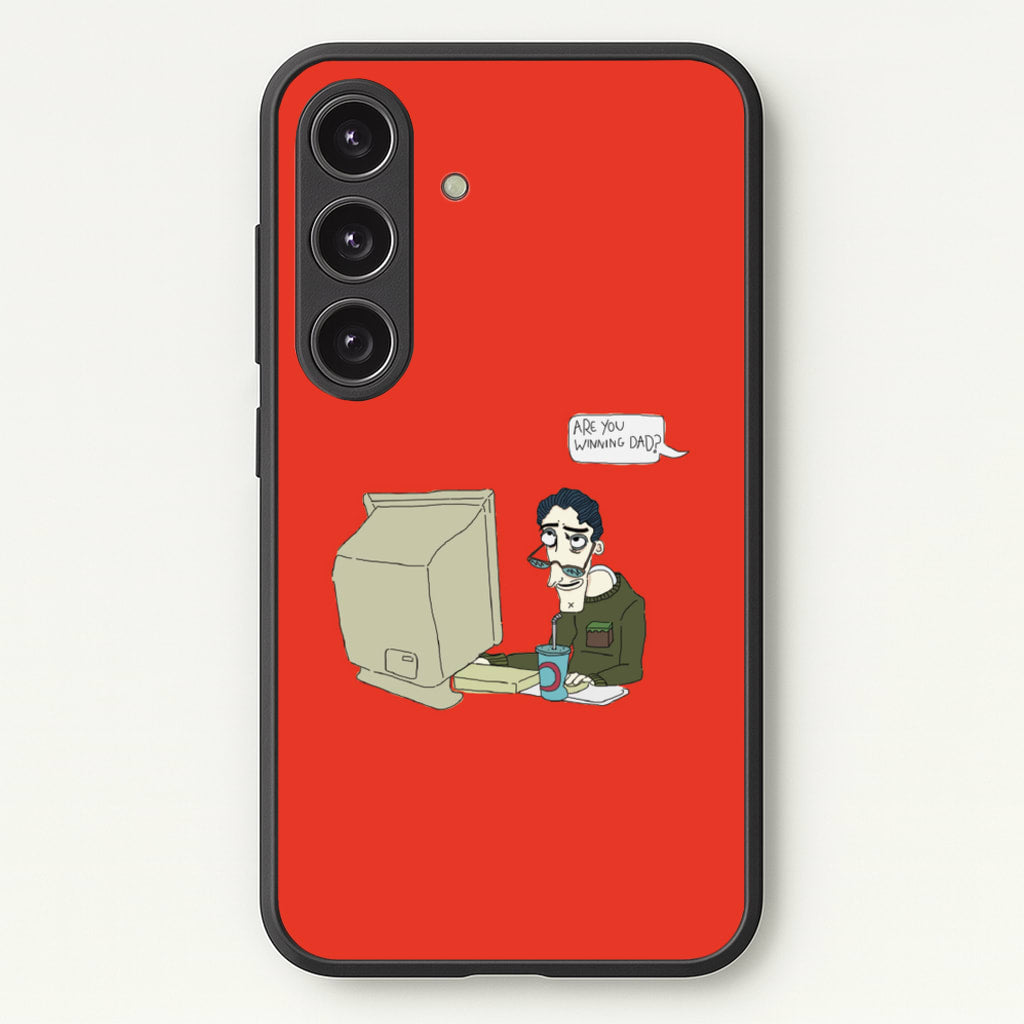 Are You Winning Dad - Halloween Phone Case for Galaxy S24FE