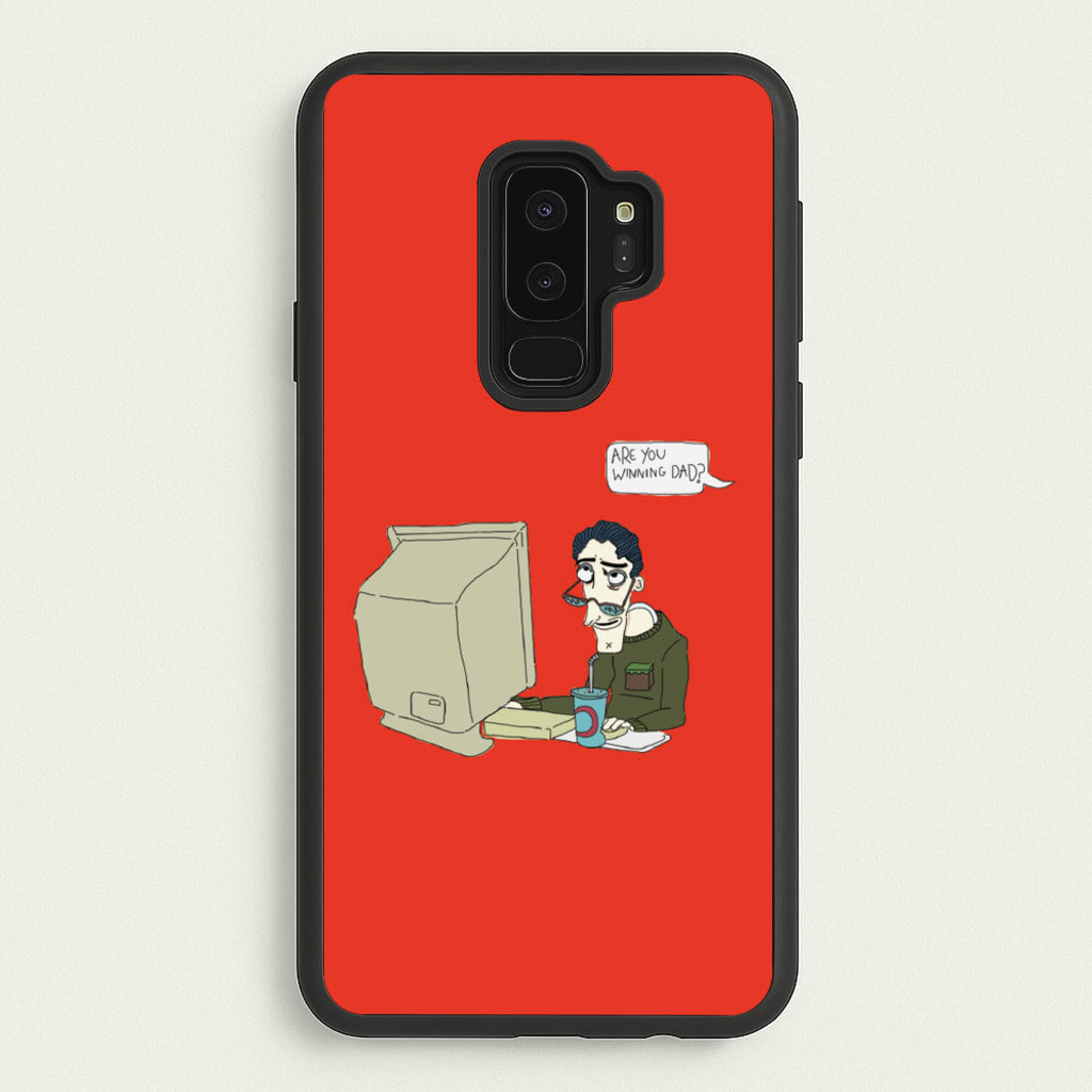 Are You Winning Dad - Halloween Phone Case for Galaxy S9 Plus