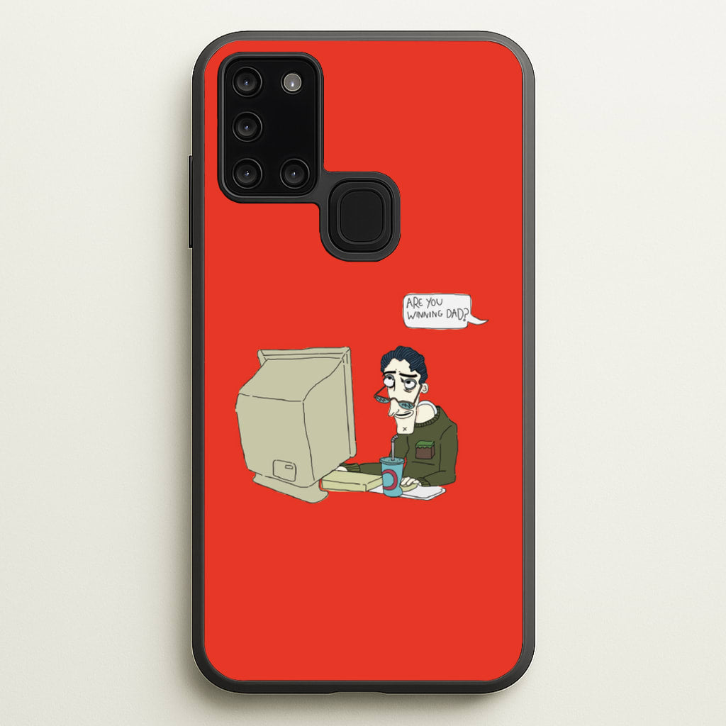 Are You Winning Dad - Halloween Phone Case for Galaxy A21s