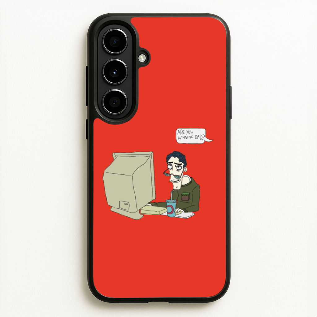 Are You Winning Dad - Halloween Phone Case for Galaxy A56
