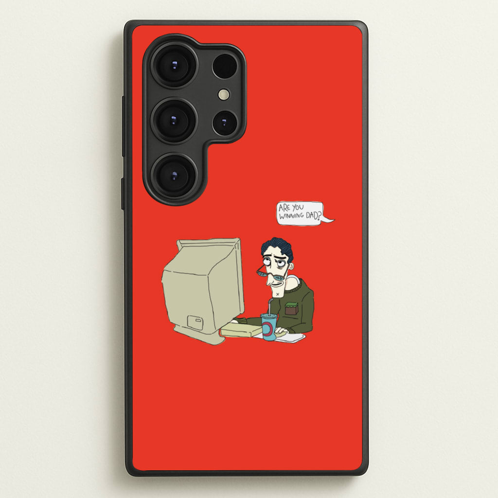 Are You Winning Dad - Halloween Phone Case for Galaxy S25 Ultra