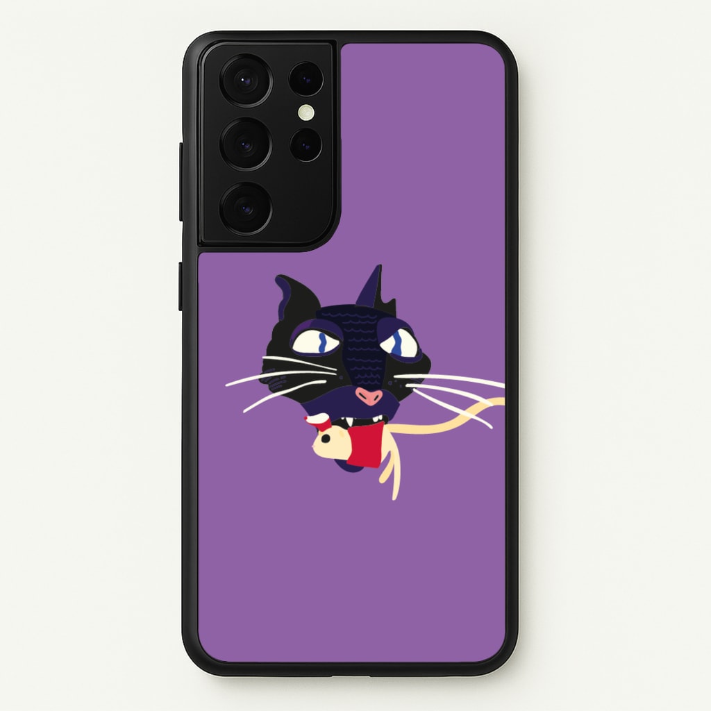 Mouse Eating - Halloween Phone Case for Galaxy S21 Ultra
