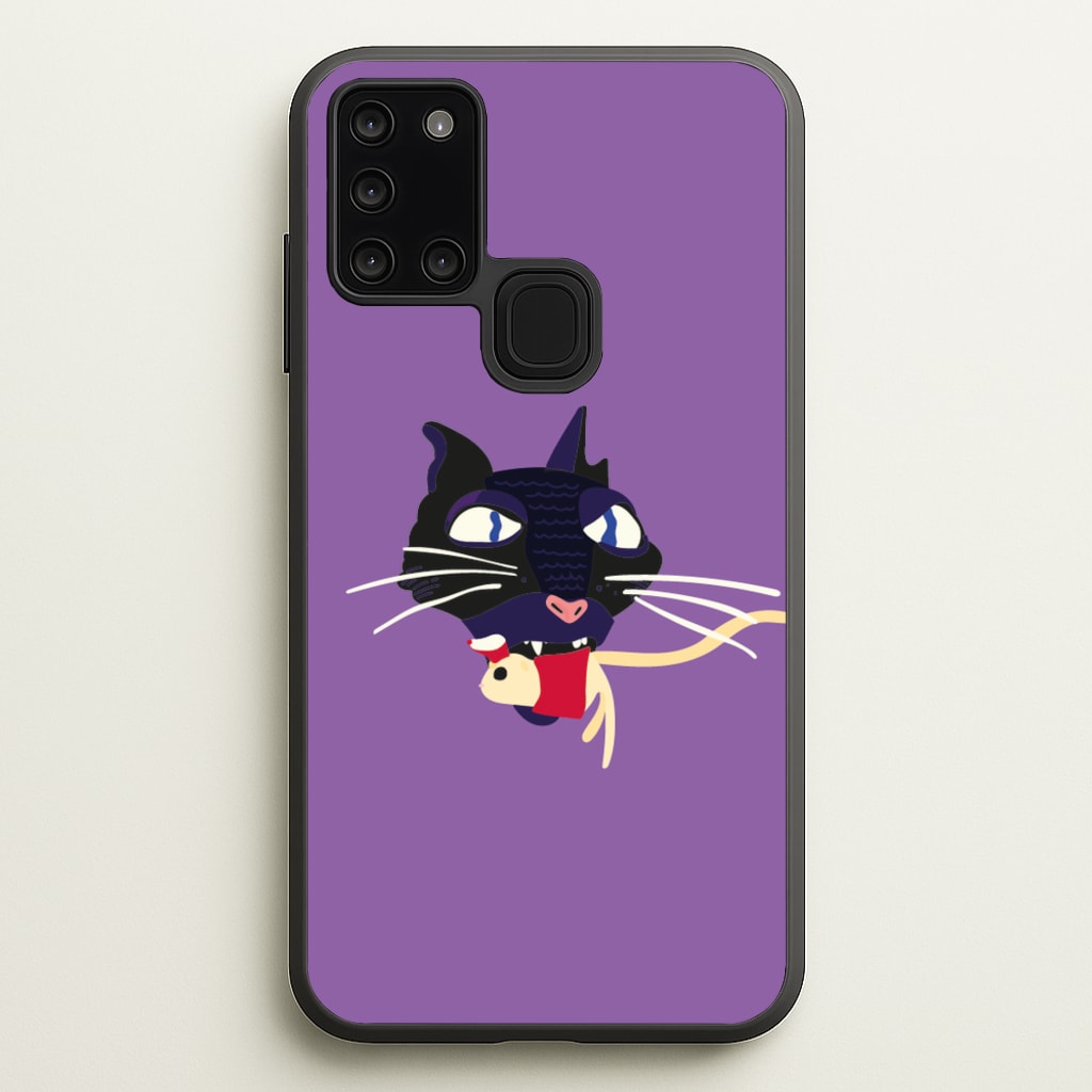 Mouse Eating - Halloween Phone Case for Galaxy A21s