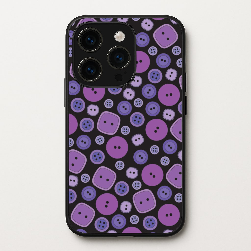 Button Pattern - Coraline Phone Case for iPhone 15 Pro