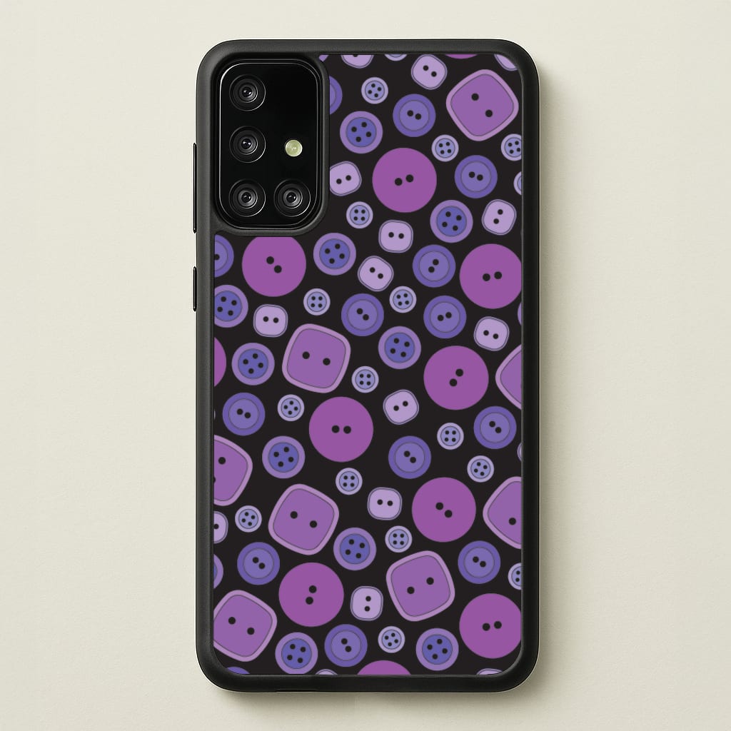 Button Pattern - Coraline Phone Case for Galaxy A71