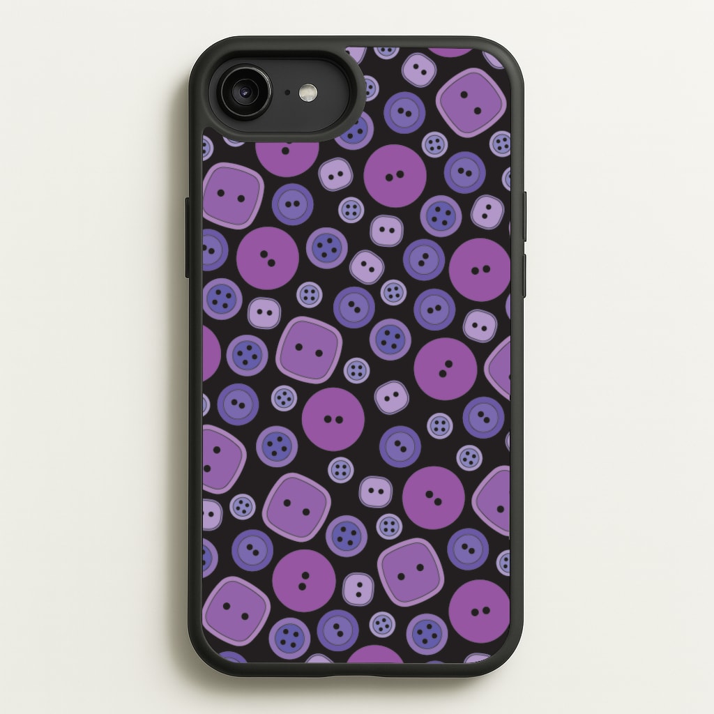 Button Pattern - Coraline Phone Case for iPhone 6 Plus / 7 Plus / 8 Plus