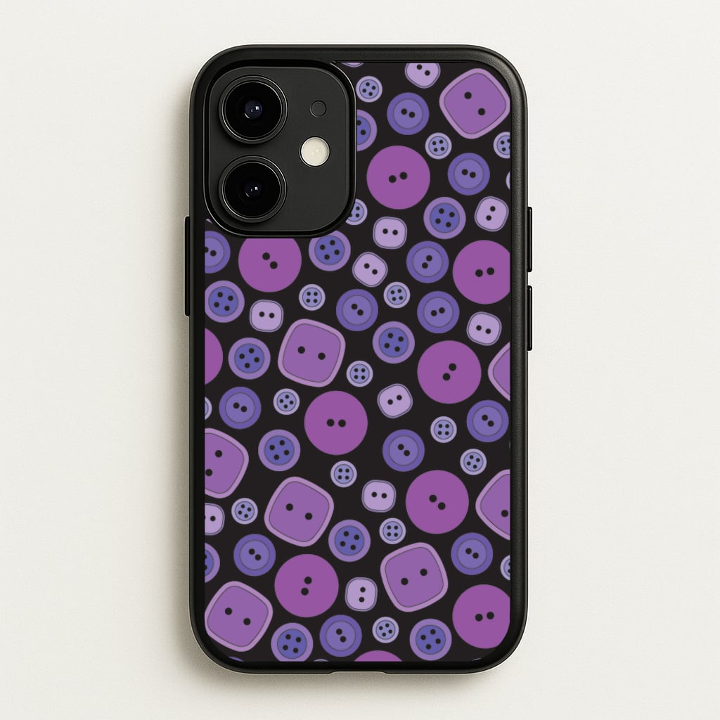 Button Pattern - Coraline Phone Case for iPhone 12 Mini