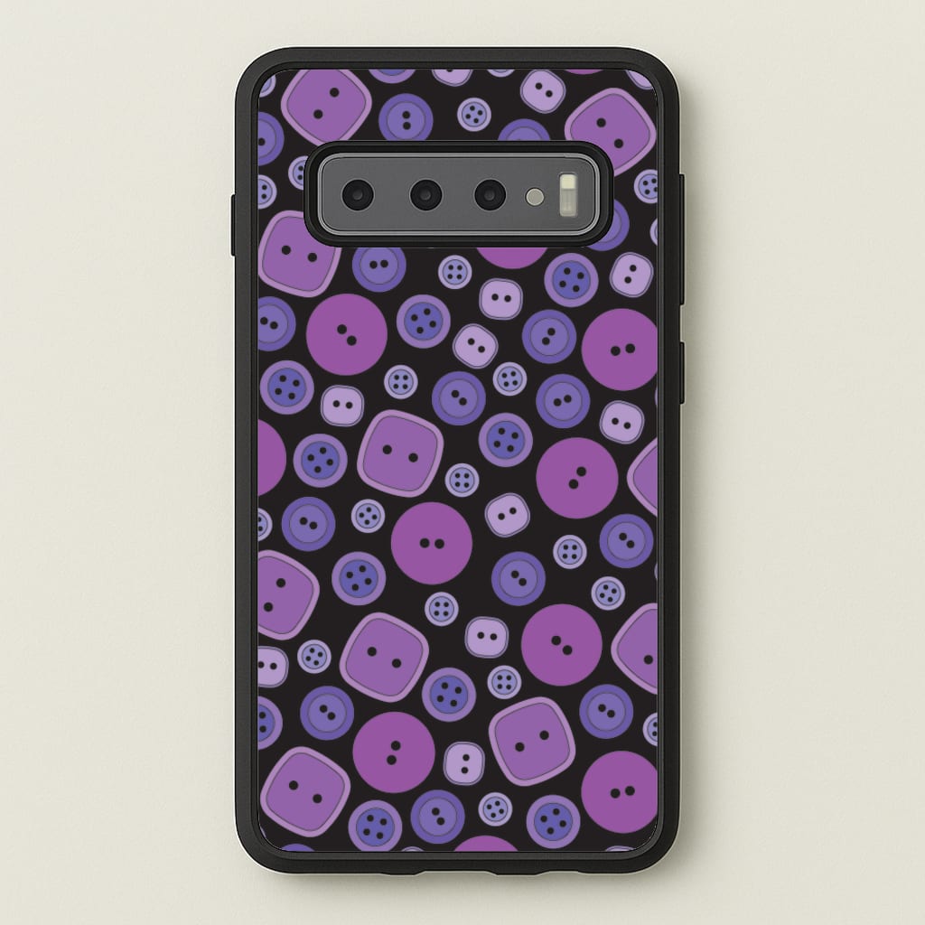 Button Pattern - Coraline Phone Case for Galaxy S10 Plus
