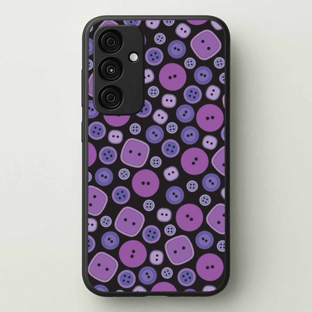 Button Pattern - Coraline Phone Case for Galaxy A55