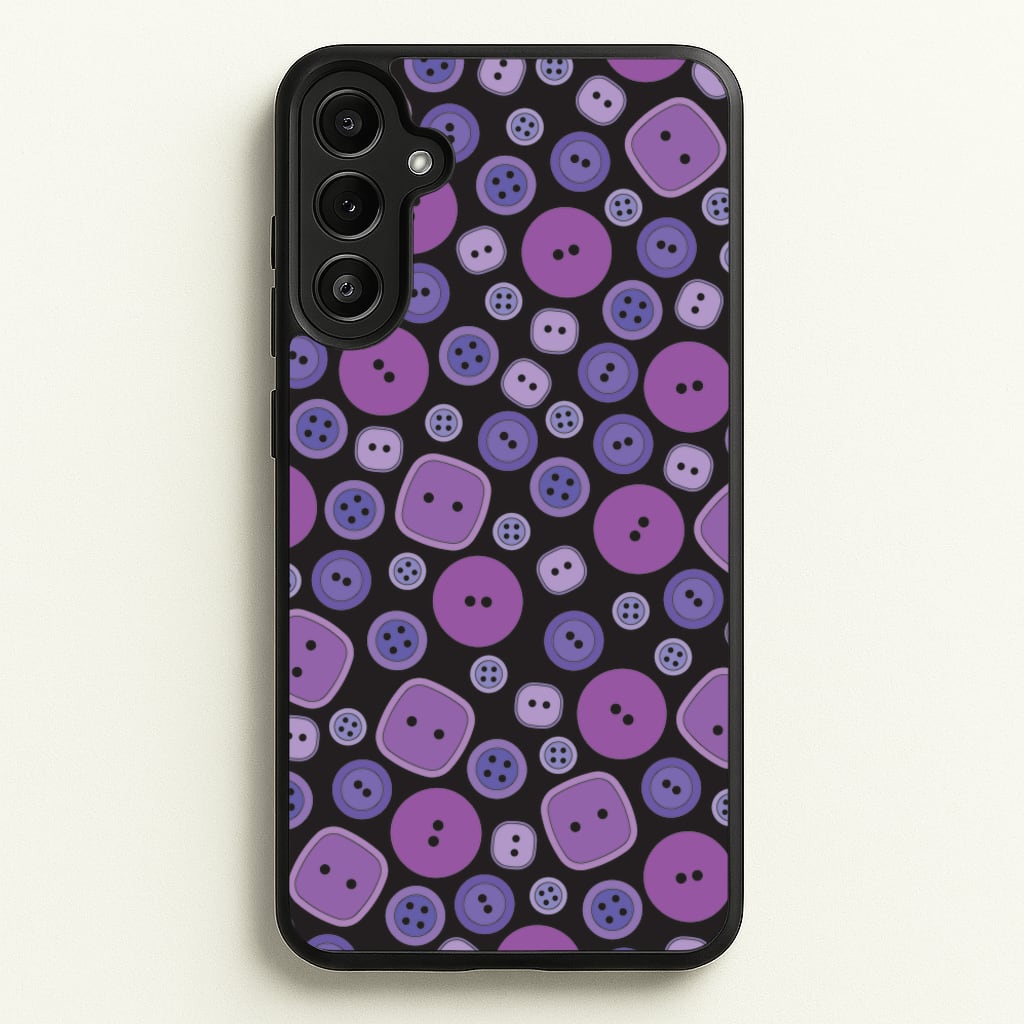Button Pattern - Coraline Phone Case for Galaxy A34
