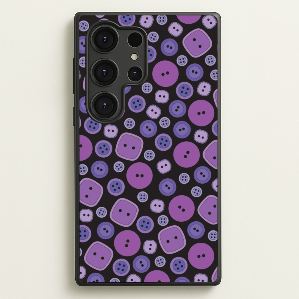 Button Pattern - Coraline Phone Case for Galaxy S25 Ultra