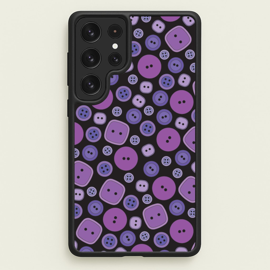 Button Pattern - Coraline Phone Case for Galaxy S22 Ultra
