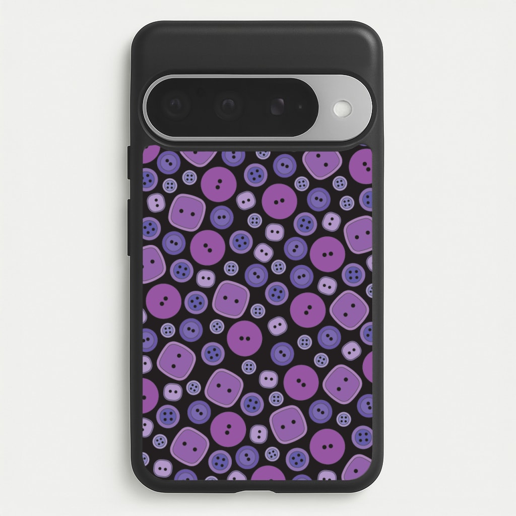 Button Pattern Phone Case for Google Pixel 10 Pro XL
