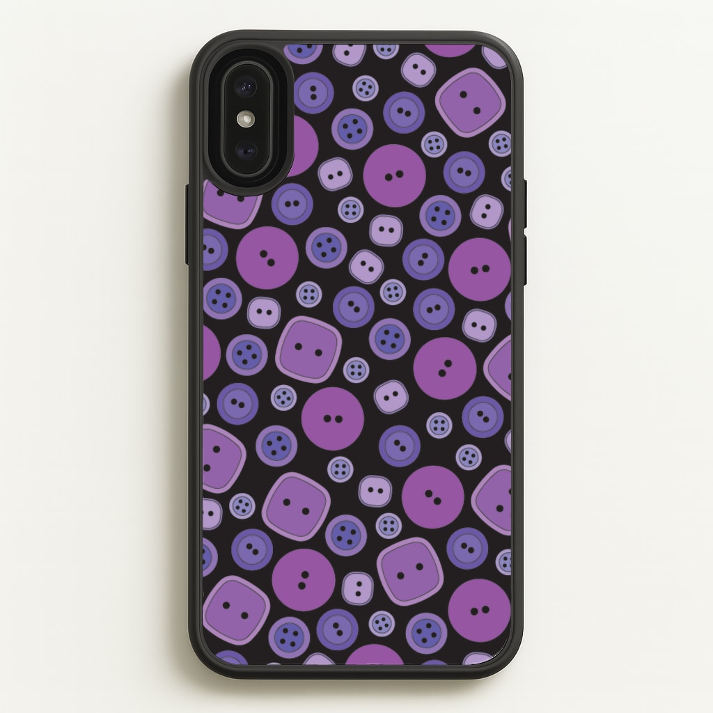 Button Pattern - Coraline Phone Case for iPhone XS Max