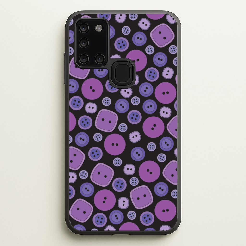 Button Pattern - Coraline Phone Case for Galaxy A21s