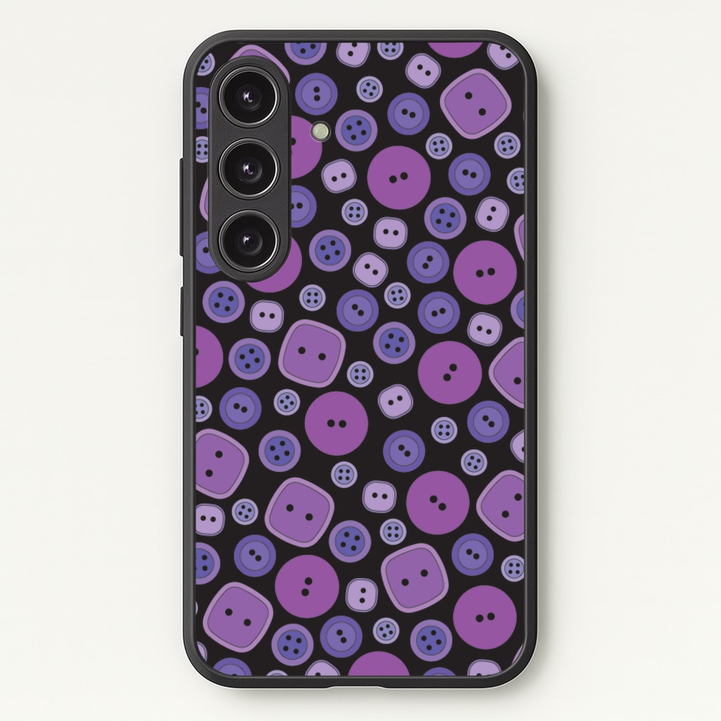 Button Pattern - Coraline Phone Case for Galaxy S24