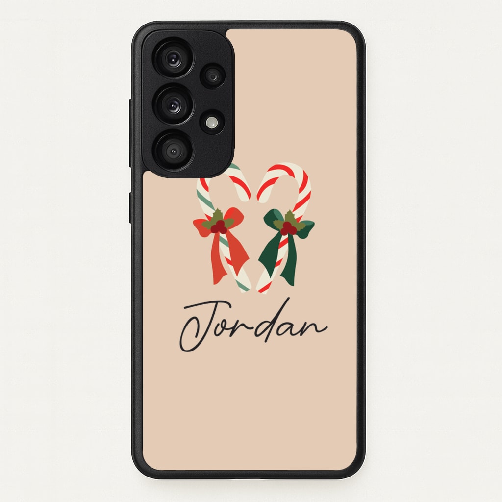 Candycane - Personalised Christmas - Christmas Phone Case for Galaxy A53