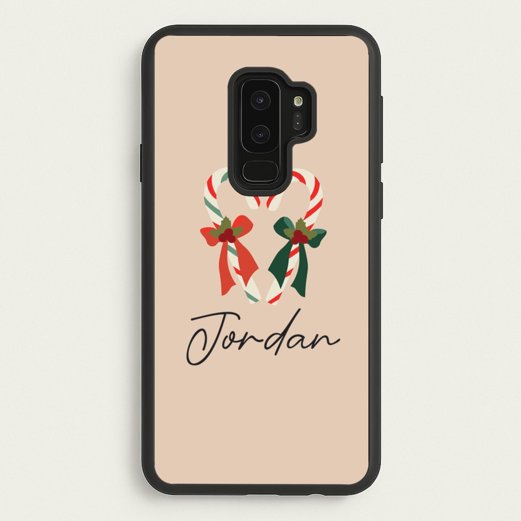 Candycane - Personalised Christmas - Christmas Phone Case for Galaxy S9 Plus