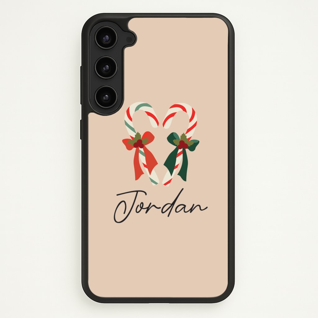 Candycane - Personalised Christmas - Christmas Phone Case for Galaxy S23