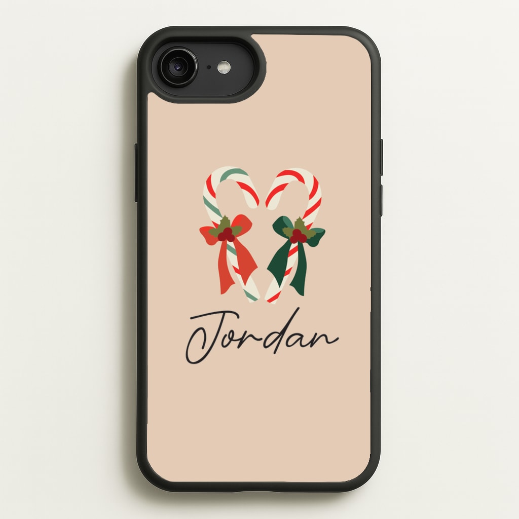 Candycane - Personalised Christmas - Christmas Phone Case for iPhone 6 Plus / 7 Plus / 8 Plus