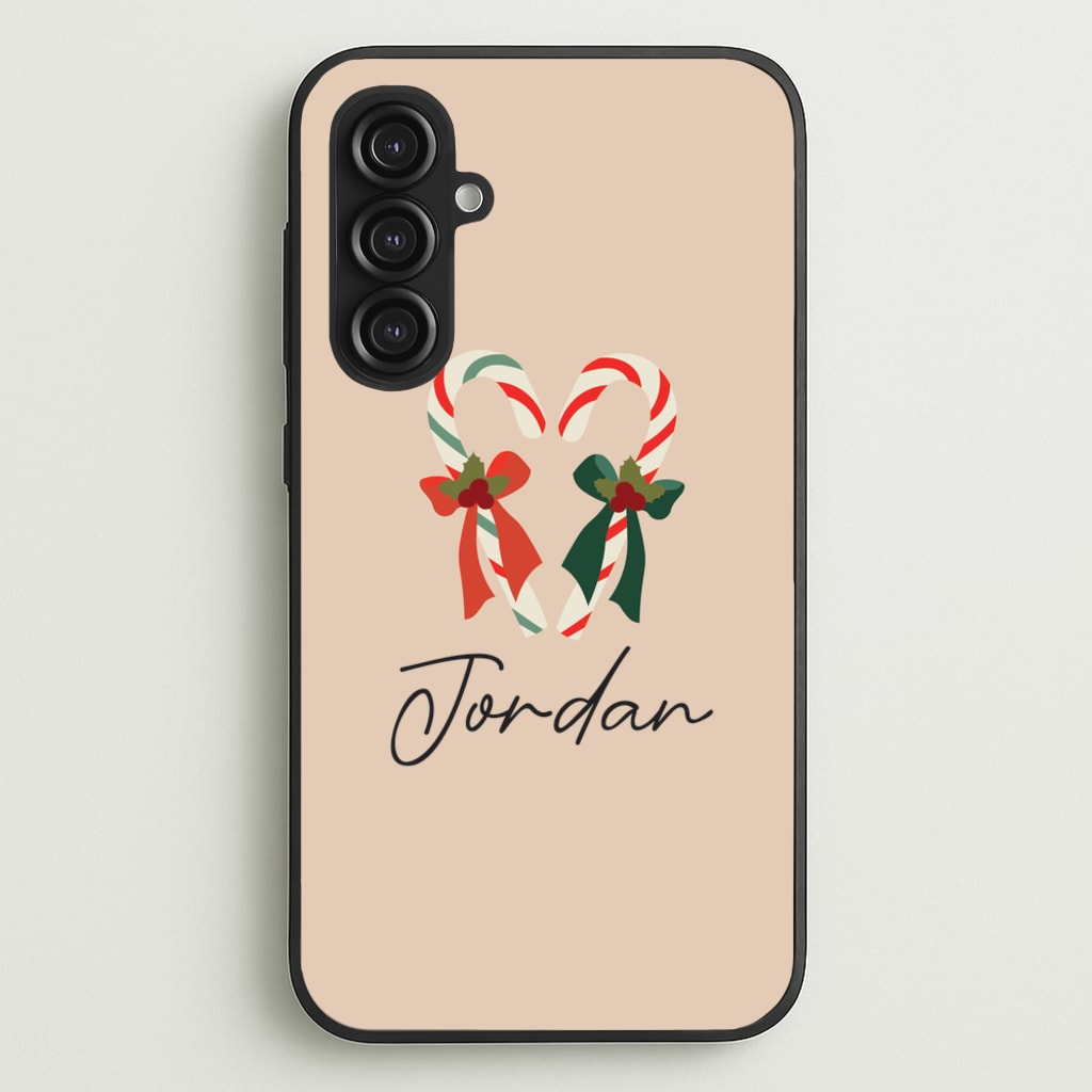 Candycane - Personalised Christmas - Christmas Phone Case for Galaxy S23FE