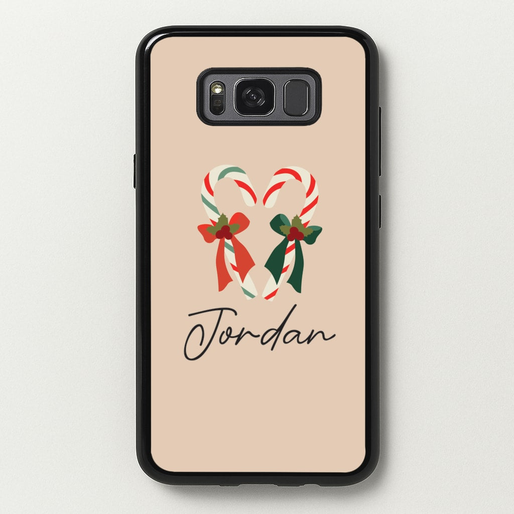 Candycane - Personalised Christmas - Christmas Phone Case for Galaxy S8