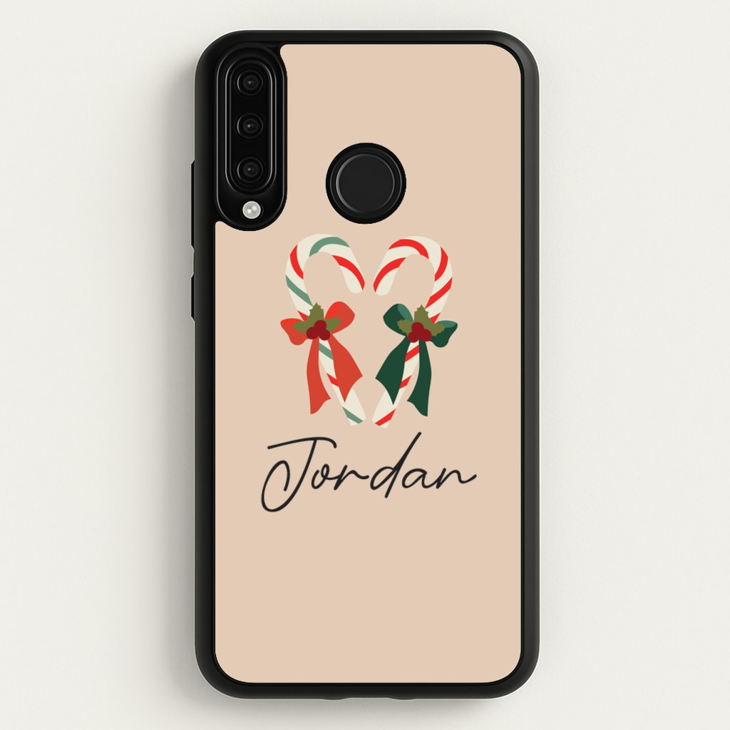 Candycane - Personalised Christmas - Christmas Phone Case for Huawei P30 Lite