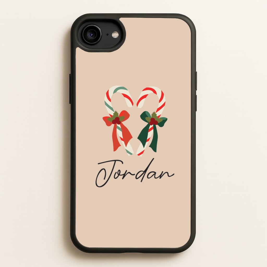 Candycane - Personalised Christmas - Christmas Phone Case for iPhone 6 / 7 / 8 / SE