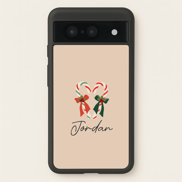 Candycane - Personalised Christmas - Christmas Phone Case for Google Pixel 8