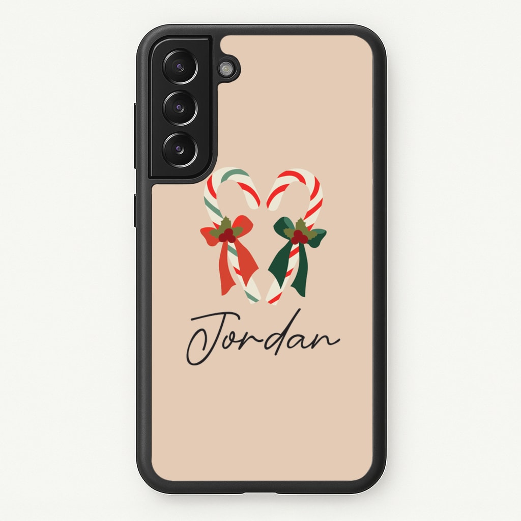 Candycane - Personalised Christmas - Christmas Phone Case for Galaxy S21 Plus