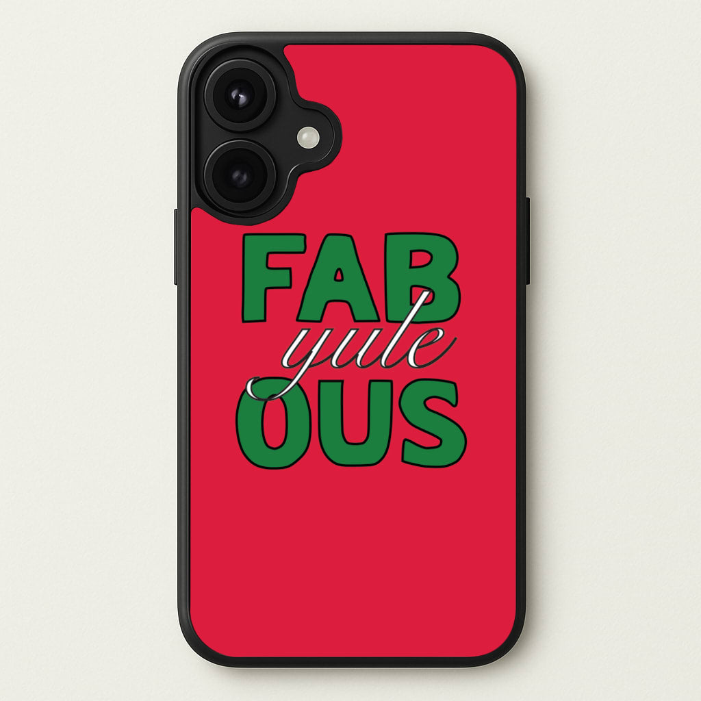 Fab-Yule-Ous Red - Christmas Puns Phone Case for iPhone 17