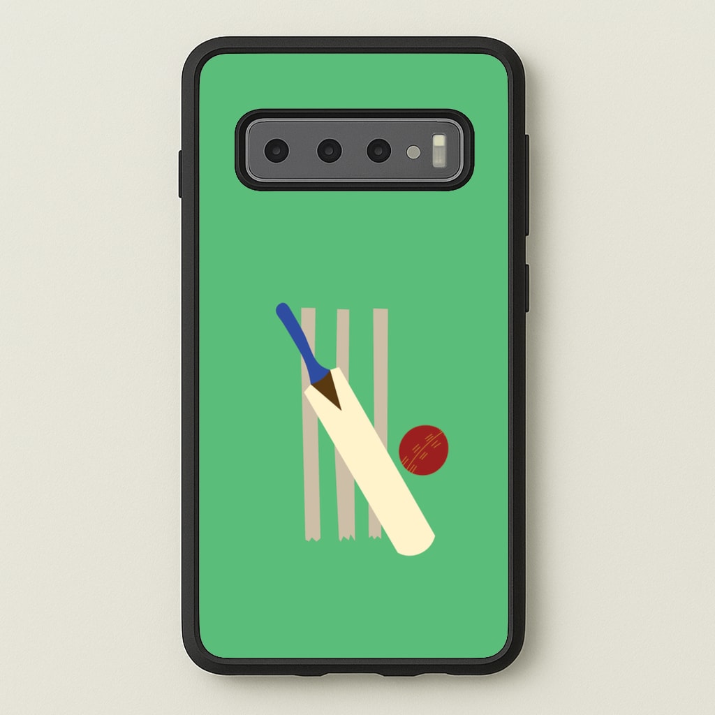 Wickets - Cricket - Cricket Phone Case for Galaxy S10 Plus
