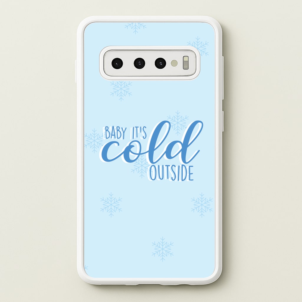 Baby It's Cold Outside - Christmas Songs - Christmas Songs Phone Case for Galaxy S10